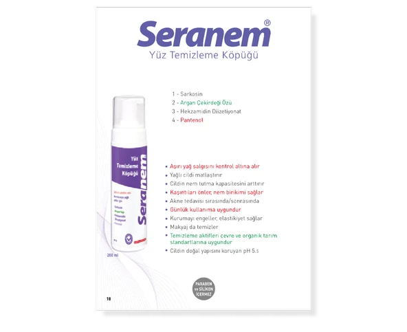 Seranem Yüz Temizleme Köpüğü 200 Ml - 2