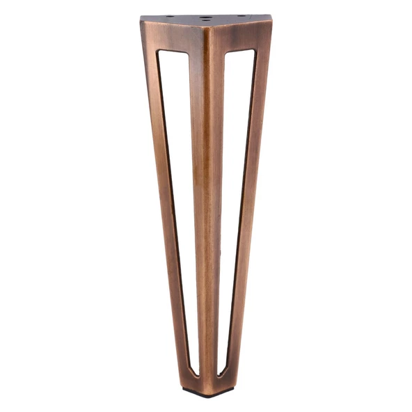 Mobilya Koltuk Konsol Tv Ünite Masa Ayağı Metal Ayakları 20 Cm Antik Bakır - Resim 6