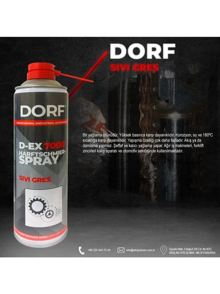 Dorf Sıvı Gres Spreyi - Şeffaf - 500 ml - Qualitat Germany