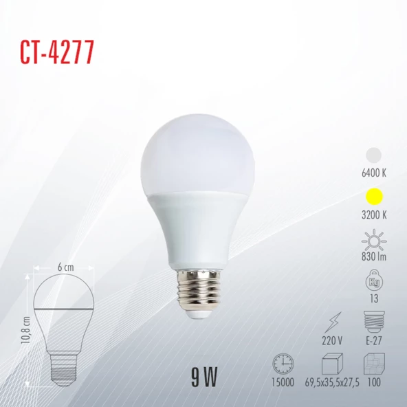 CATA CT-4277 LED AMPUL 10 ADET BEYAZ IŞIK