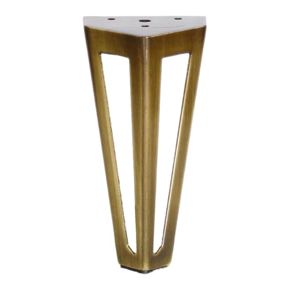 Mobilya Koltuk Baza Puf Kanepe Tv Ünite Masa Ayağı Ayakları Metal Ayak 14 Cm Antik Sarı - Resim 6