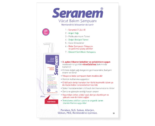 Seranem Vücut Bakım Şampuanı 275 Ml - 2
