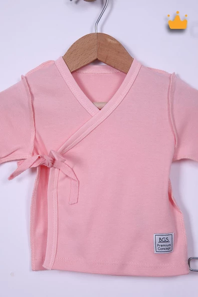 Babyhola Prematüre Serisi 45cm Hastane Çıkışı Kruvaze Üst Patikli Alt Önlük Bere %100 Pamuk 4'lü Takım 22415 - 7