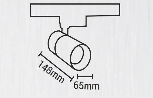Maxled 15w Ledli Ray Spot Armatür Siyah Kasa 4000K Ilık Beyaz Işık MX-3084 - Resim 4