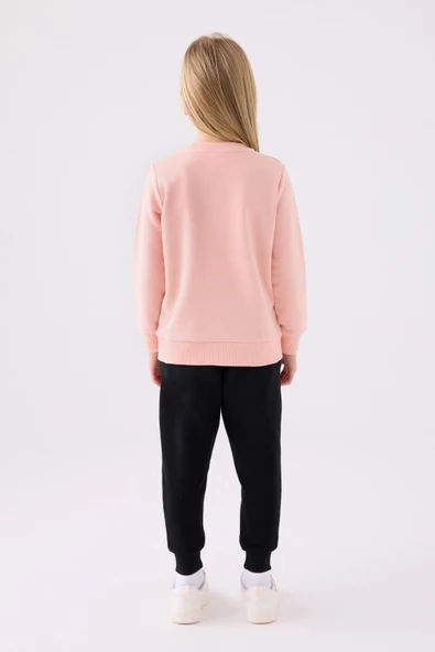 Rolypoly Kız Çocuk Pembe Pijama Takım 3469 - Resim 3