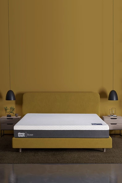 Sleeptown Base Sünger Fermuarlı Yıkanabilir Kılıflı Ortopedik Visco Yatak - Çift Kişilik 150x200 cm