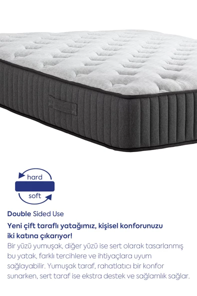 Sleeptown Duplex Ortopedik Çift Taraflı Pocket Yaylı Yatak Tek Kişilik 120x200 cm - 4
