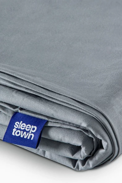 Sleeptown Celia Pamuk Luxury Yıkanabilir Mevsimlik Otel Nevresimi Tek Kişilik Nevresim- Gri - 2