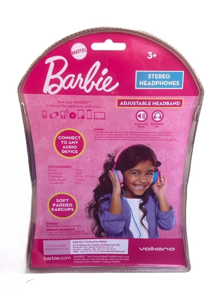 Barbie  kablolu Kulaklığı mt-10901-br