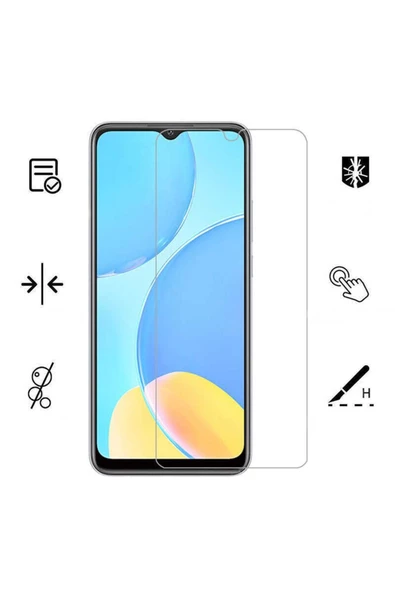 TechnoGuru Huawei Y7 2018 9h Dirençli Esnek Blue Nano Ekran Koruyucu Kırılmaz Cam