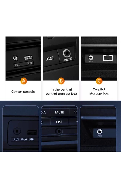 Araba Type-C AUX Kablosu Type-C Ses Çıkışlı Android Telefon Uyumlu - 3