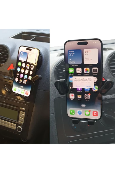 Araba Torpido Üzeri Havalandırma Izgarası İçin Araç Telefon Tutucusu - 2