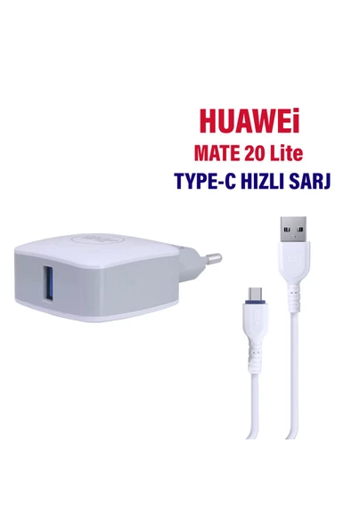 Huawei Mate P20 Lite Uyumlu 2.8A Hızlı Type-C Şarj Aleti - Resim 2