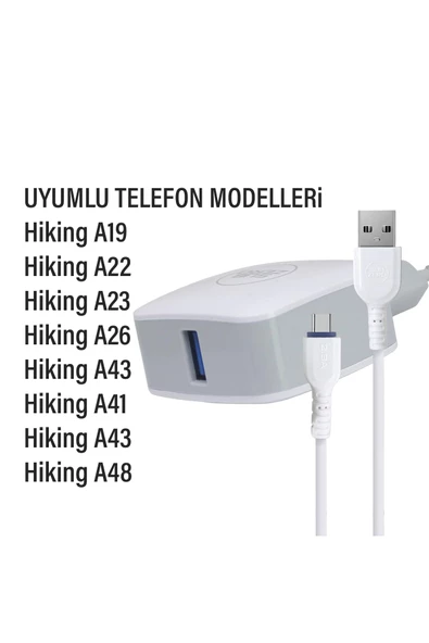 Hiking A19 A21 A22 A26 Şarj Aleti ve Kablosu TYPE-C 5V DC 2.8A - Resim 2