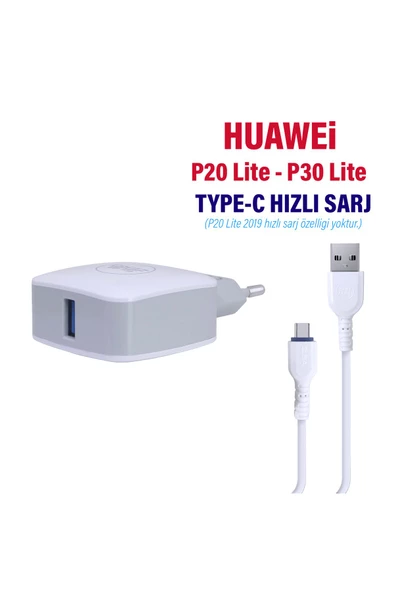 Huawei P30 Lite P20 Lite Uyumlu 2.8A Hızlı Type-C Şarj Aleti