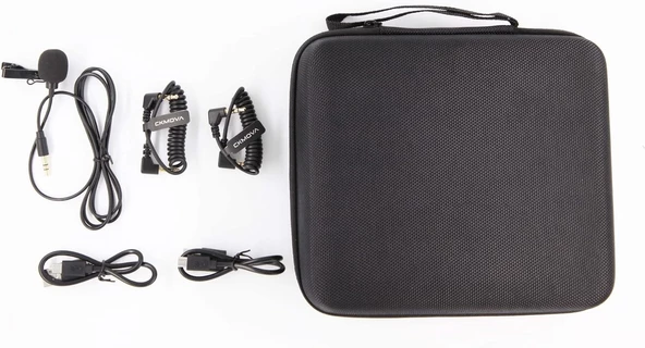 CKMOVA UM100 Kit-2 Ultra Kompakt 3.5mm Çıkışlı 1 Alıcı 2 vericili UHF Kablosuz Yaka Mikrofon Seti - 4