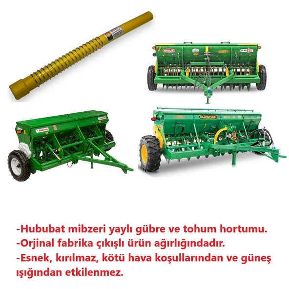 Hububat Mibzer Gübre ve Tohum Yaylı Sarı Hortum-6 Adet - 2
