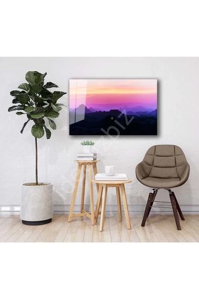 AlpiLeo Doğa Manzara Alp Özel Cam Tablo 4mm Dayanıklı Temperli Cam Tablo - Resim 2