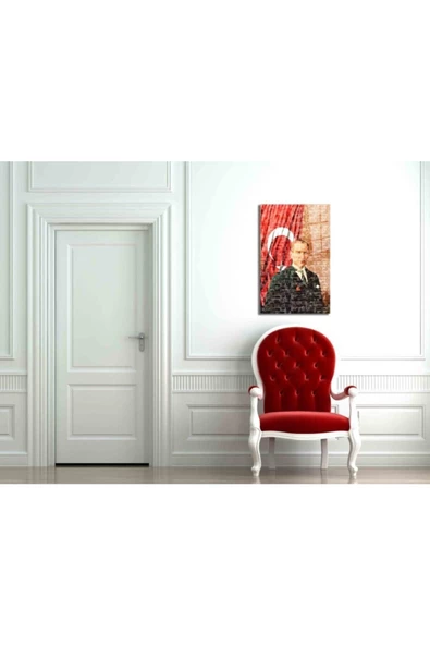 AlpiLeo Atatürk Alp Özel Cam Tablo 4 Mm Dayanıklı Temperli Cam - Resim 2