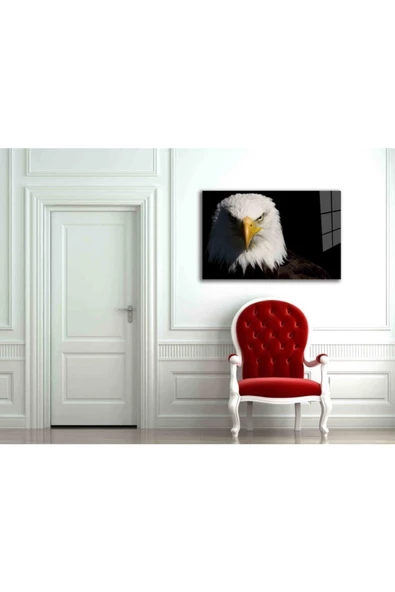 AlpiLeo Kartal 7 Hayvan Alp Özel Cam Tablo - Resim 2