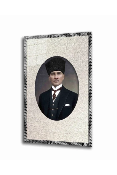 AlpiLeo Atatürk Alp Özel Cam Tablo ürün görseli 1