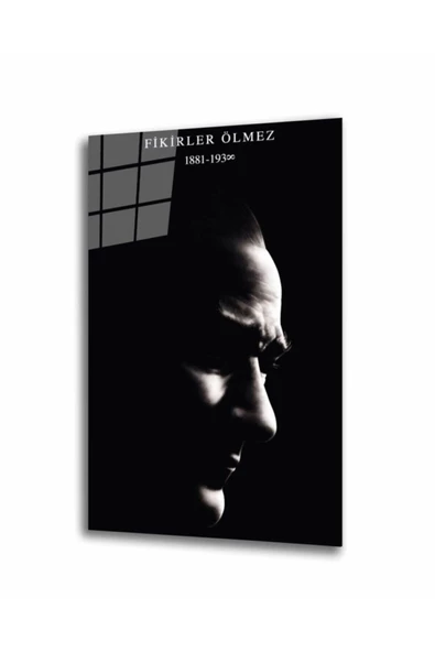 AlpiLeo Atatürk Alp Özel Cam Tablo 4 Mm ürün görseli 1