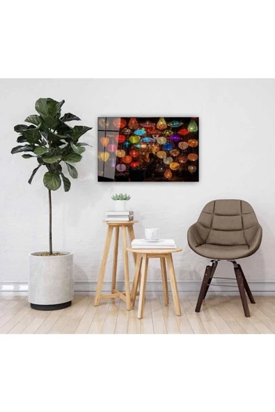 AlpiLeo Renkli Sarkıtlar Alp Özel Cam Tablo 4mm Dayanıklı Temperli Cam - Resim 2