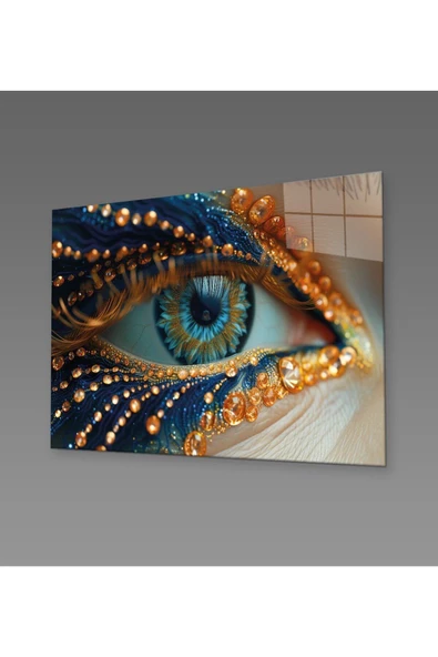 AlpiLeo Işıltının Izinde Alp Özel Cam Tablo Hediyelik Büyük Tablo Ev Ofis Dekoru - Resim 4