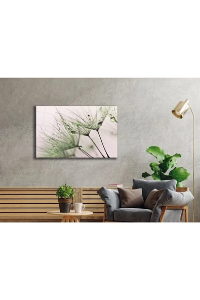 AlpiLeo Yeşil Karahindiba Alp Özel Cam Tablo - Resim 2