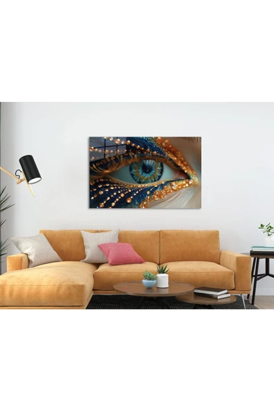 AlpiLeo Işıltının Izinde Alp Özel Cam Tablo Hediyelik Büyük Tablo Ev Ofis Dekoru