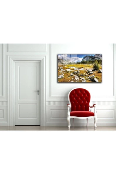 AlpiLeo Doğa Manzara Alp Özel Cam Tablo 4mm Dayanıklı Temperli Cam - Resim 2