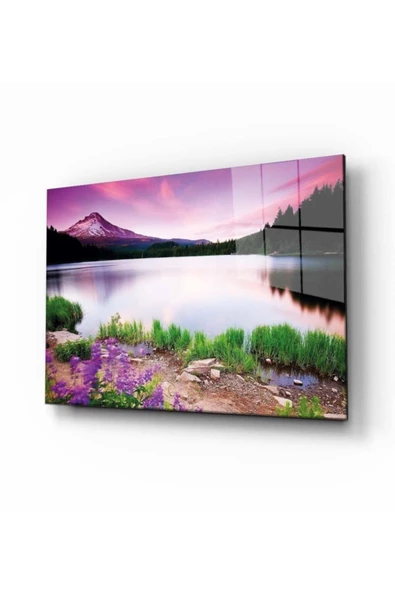 AlpiLeo Doğa Manzara Alp Özel Cam Tablo 4mm Dayanıklı Temperli Cam ürün görseli 1