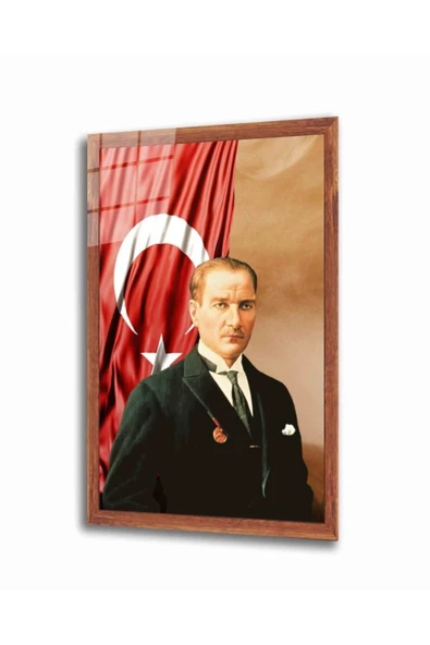 AlpiLeo Atatürk Alp Özel Cam Tablo 4 Mm Dayanıklı Temperli Cam ürün görseli 1