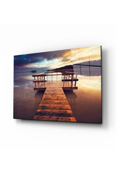 AlpiLeo Doğa Manzara Alp Özel Cam Tablo 4mm Dayanıklı Temperli Cam ürün görseli 1