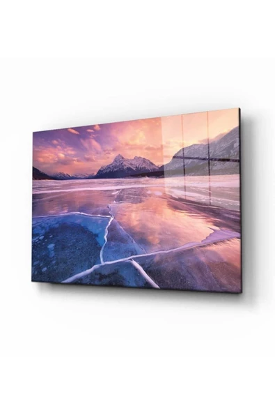 AlpiLeo Doğa Manzara Alp Özel Cam Tablo 4mm Dayanıklı Temperli Cam ürün görseli 1