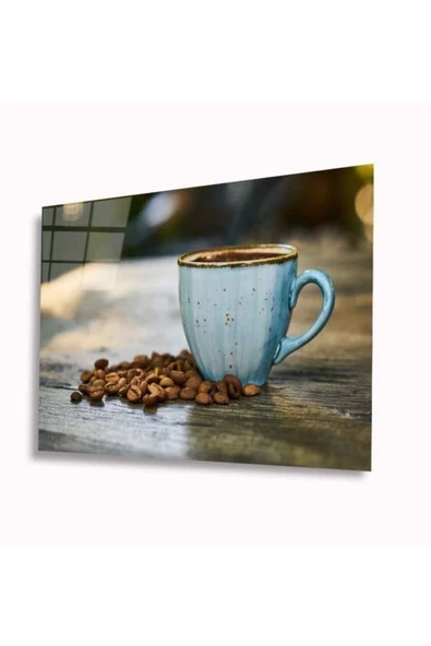 AlpiLeo Kahve Alp Özel Cam Tablo 4mm Dayanıklı Temperli Cam ürün görseli 1