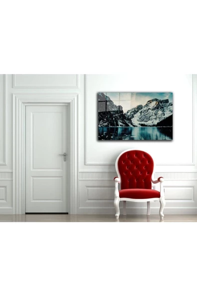 AlpiLeo Doğa Manzara Alp Özel Cam Tablo 4mm Dayanıklı Temperli Cam - Resim 2