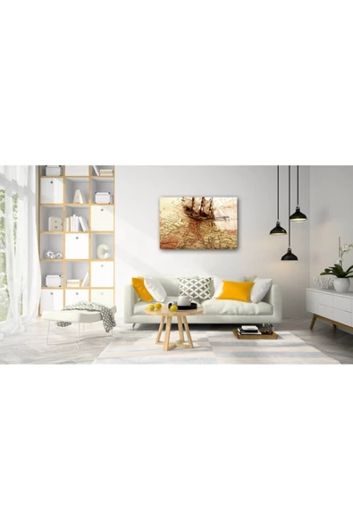 AlpiLeo Dünya Haritası 5 Alp Özel Cam Tablo - Resim 2