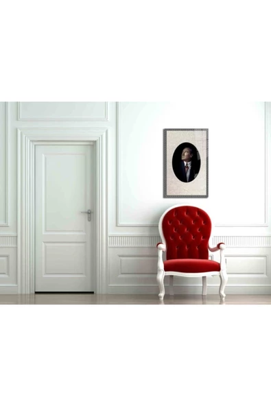 AlpiLeo Atatürk Alp Özel Cam Tablo 4 Mm - Resim 2