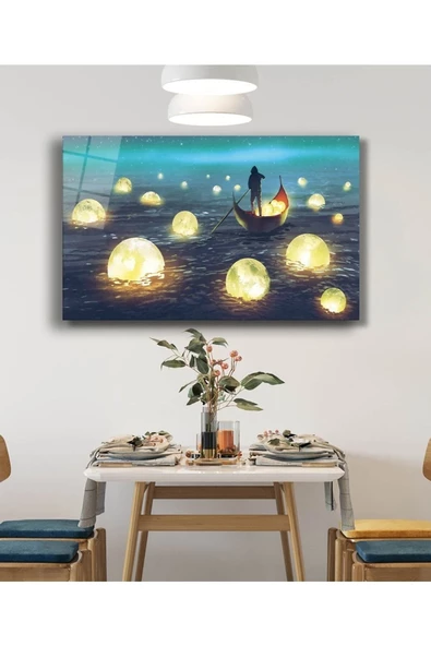 AlpiLeo Ay Toplayıcı Alp Özel Cam Tablo - Resim 2