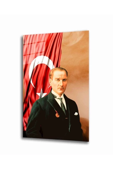 AlpiLeo Atatürk Alp Özel Cam Tablo 4 Mm ürün görseli 1