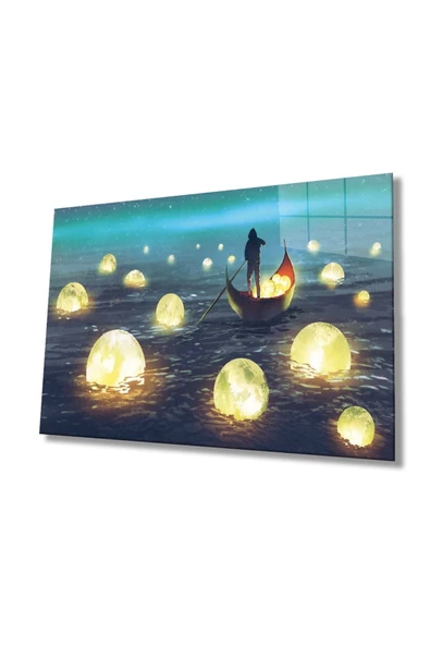 AlpiLeo Ay Toplayıcı Alp Özel Cam Tablo ürün görseli 1