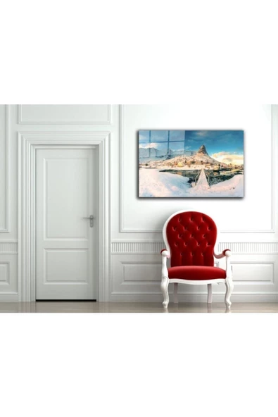 AlpiLeo Doğa Manzara Alp Özel Cam Tablo 4mm Dayanıklı Temperli Cam - Resim 2