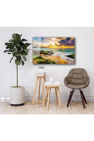 AlpiLeo Doğa Manzara Alp Özel Cam Tablo 4mm Dayanıklı Temperli Cam - Resim 2