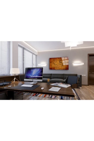 AlpiLeo Dünya Haritası 31 Alp Özel Cam Tablo - Resim 3