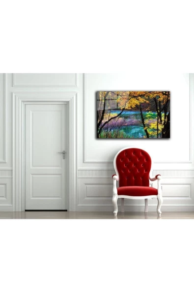 AlpiLeo Doğa Manzara Alp Özel Cam Tablo 4mm Dayanıklı Temperli Cam - Resim 2