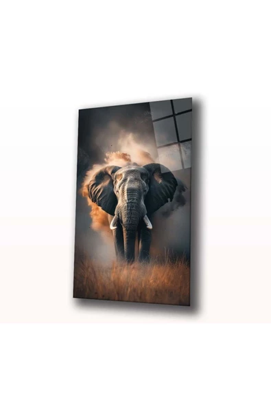 AlpiLeo Tozların Ardındaki Hükümdar Alp Özel Cam Tablo Hediyelik Tablo Ev Ofis Dekoru - Resim 2