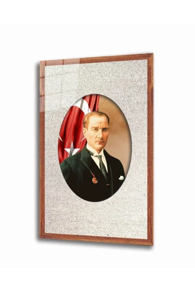 AlpiLeo Atatürk Alp Özel Cam Tablo 4 Mm Dayanıklı Temperli Cam ürün görseli 1