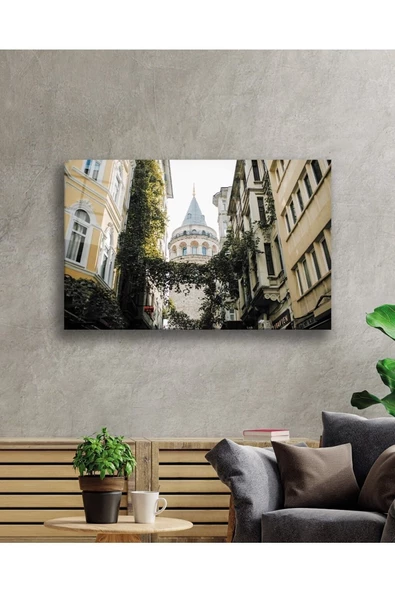 AlpiLeo Istanbul Galata Kulesi Manzara 4mm Dayanıklı Alp Özel Cam Tablo Temperli Cam - Resim 2