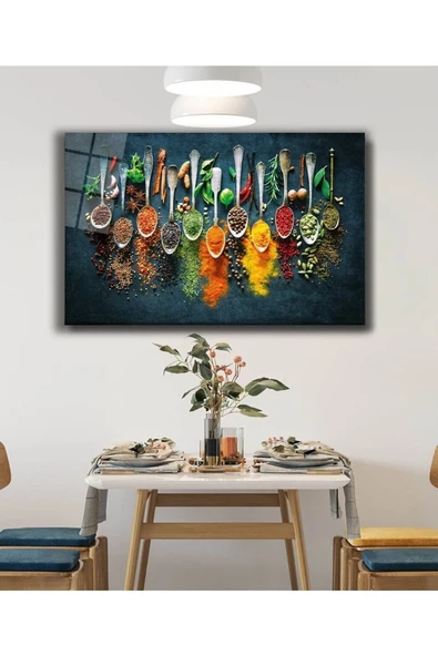 AlpiLeo Baharatlar 4mm Dayanıklı Alp Özel Cam Tablo Temperli Cam - Resim 2